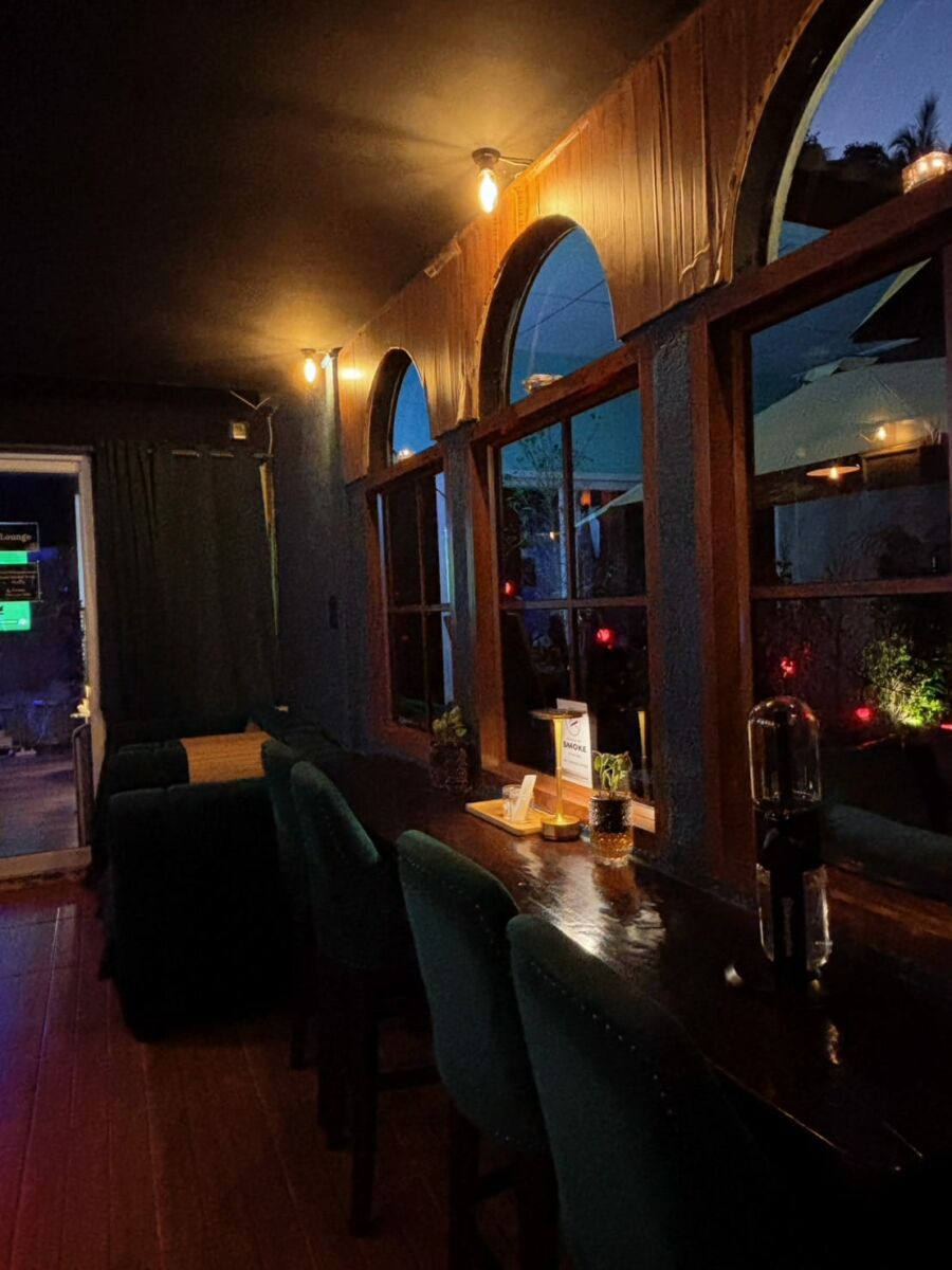 Interior of High-In Dispensary, the best weed shop in Koh Phangan